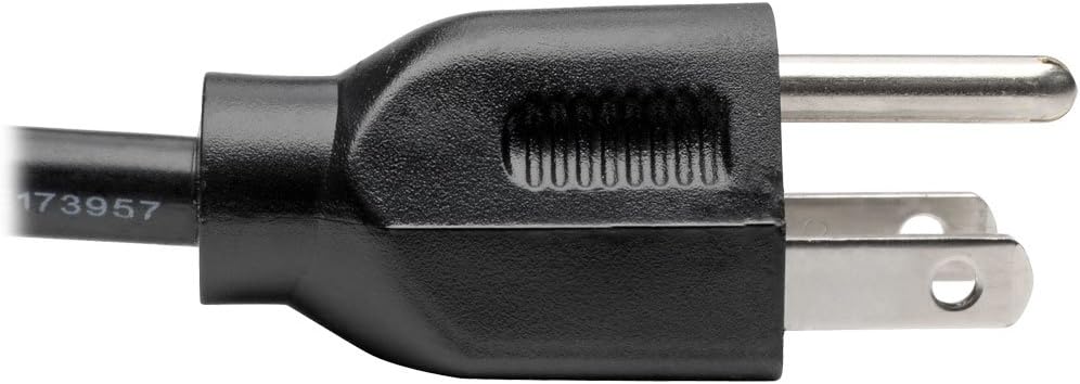 Tripp Lite Standard Computer Power Cord 10A,18AWG (NEMA 5-15P to IEC-320-C13) 20-ft.(P006-020) Black - Image 4