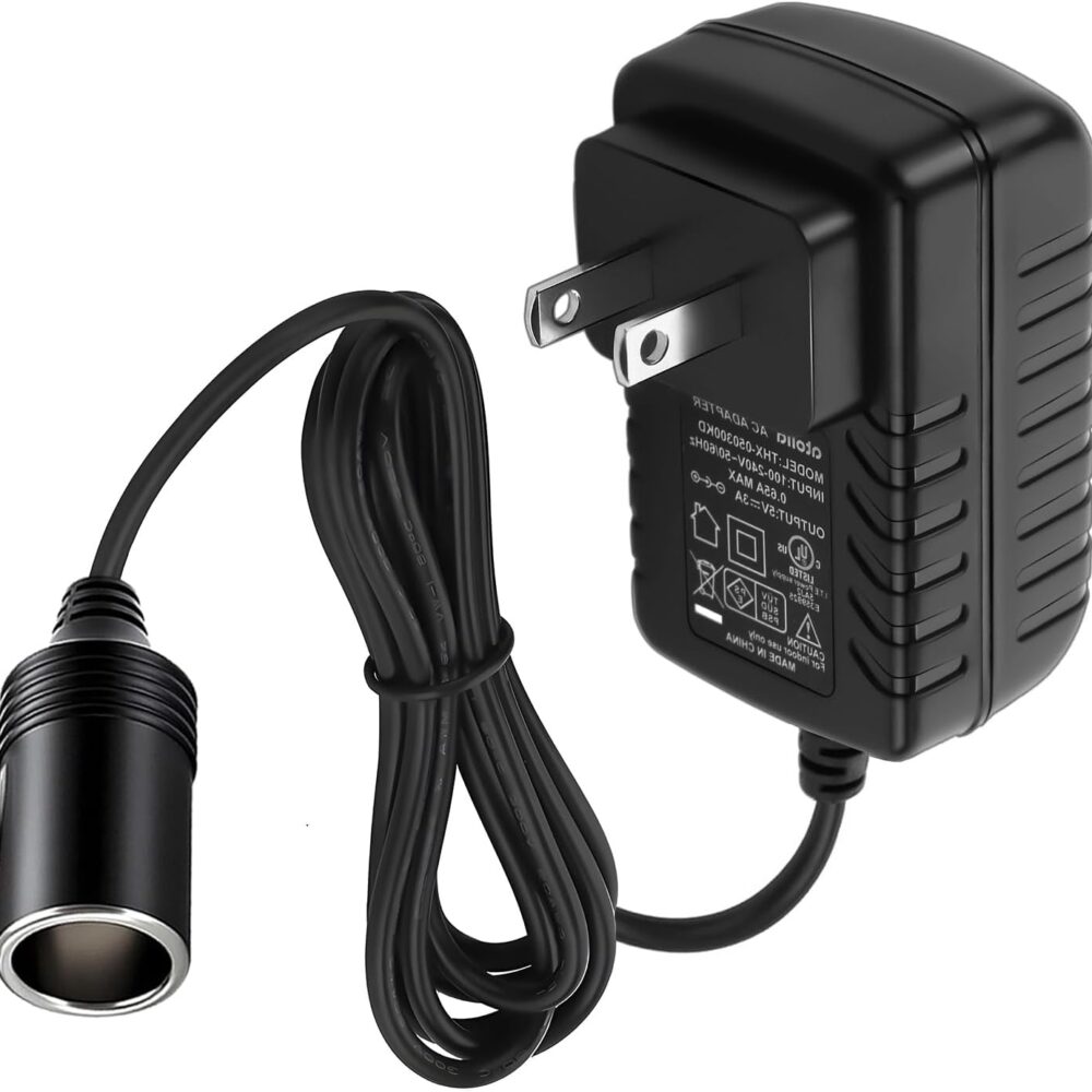 110v to 12v converter,Car Cigarette Lighter Adapter - AC to DC Converter(110V-240V to 12V),Car Power Adapter 2A 24W,Compatible with Car Purifier,humidifiers,Car bluetooth,camping shower, and more